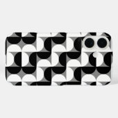 Coques Case-Mate iPhone Motif Bowls du Moyen-siècle noir blanc (Verso (horizontal))