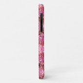 Coques Case-Mate iPhone Motif brillant argent rose or brillant (Dos/Gauche)