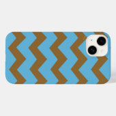 Coques Case-Mate iPhone Motif Brown Chevron Bold (Verso (horizontal))