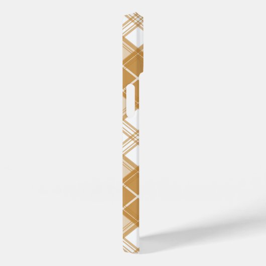 Coques Case-Mate iPhone Motif Brown Tartan blanc yxm0uat9 (Verso / Droite)