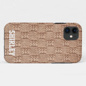 Coques Case-Mate iPhone Motif Bubble Knit Stitch par Shirley Taylor (Dos (Horizontal))