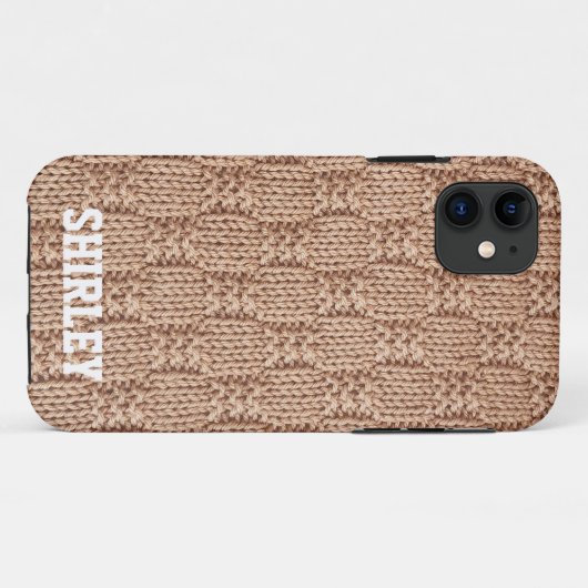 Coques Case-Mate iPhone Motif Bubble Knit Stitch par Shirley Taylor (Dos (Horizontal))