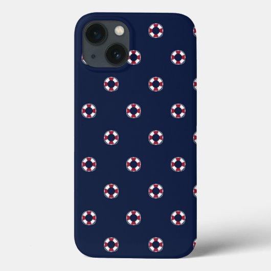 Coques Case-Mate iPhone Motif Buoy Rouge Et Blanc (Verso)