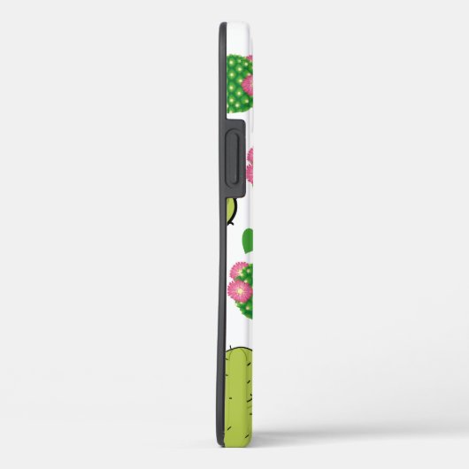 Coques Case-Mate iPhone Motif Cactus & Herts | Nom personnalisé ou monogra (Verso / Droite)