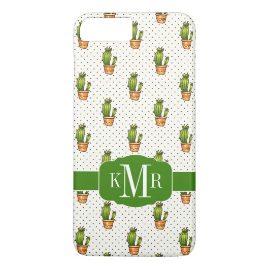 Coques Case-Mate iPhone Motif Cactus & Succulent Polk Dot (Dos)