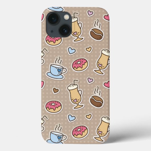 Coques Case-Mate iPhone Motif café (Verso)
