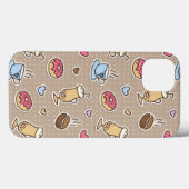 Coques Case-Mate iPhone Motif café (Verso (horizontal))