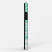 Coques Case-Mate iPhone Motif Camo numérique à la menthe (Dos/Droite)