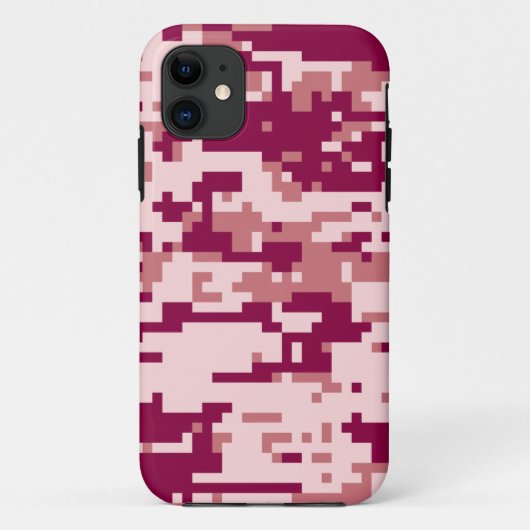 Coques Case-Mate iPhone Motif Camo numérique rose (Dos)
