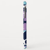 Coques Case-Mate iPhone Motif Camo - Violet Marine Bleu Blanc (Dos/Gauche)