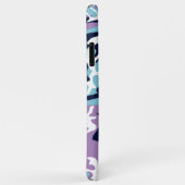 Coques Case-Mate iPhone Motif Camo - Violet Marine Bleu Blanc (Dos/Droite)