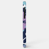 Coques Case-Mate iPhone Motif Camo - Violet Marine Bleu Blanc (Dos/Gauche)