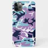 Coques Case-Mate iPhone Motif Camo - Violet Marine Bleu Blanc (Dos)