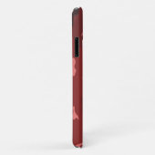 Coques Case-Mate iPhone Motif camouflage rouge rose camouflage bordeaux (Dos/Droite)