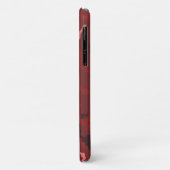 Coques Case-Mate iPhone Motif camouflage rouge rose camouflage bordeaux (Dos/Gauche)
