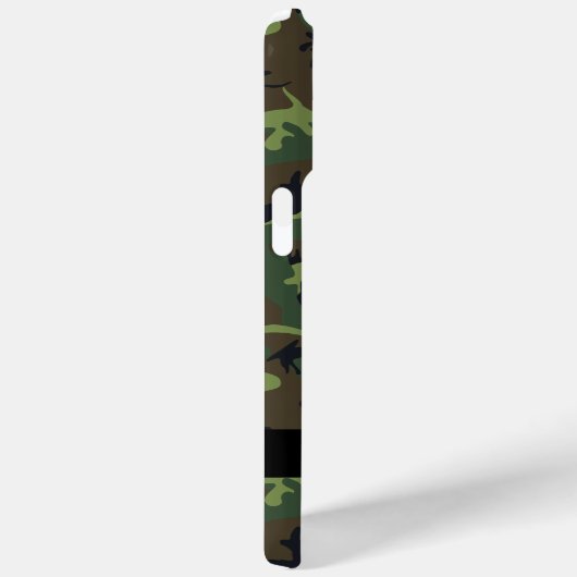 Coques Case-Mate iPhone Motif Camouflage Vert, Votre nom, Personnaliser (Verso / Droite)