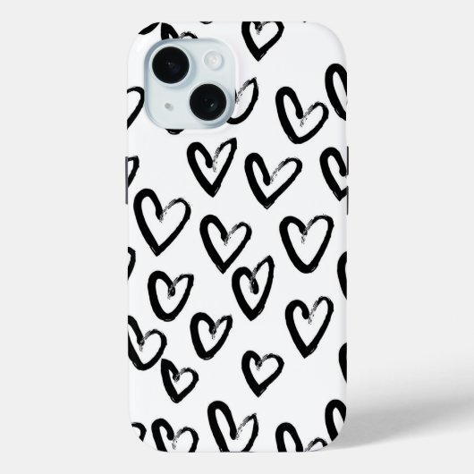 Coques Case-Mate iPhone Motif cardiaque de peinture AVC (Verso)