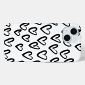 Coques Case-Mate iPhone Motif cardiaque de peinture AVC (Verso (horizontal))