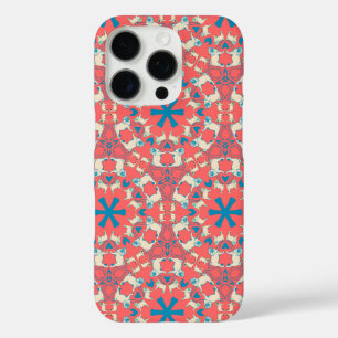 Coques iPhone 16 Pro Motif Carlin Rouge corail moderne