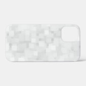 Coques Case-Mate iPhone Motif carré blanc moderne (Verso (horizontal))