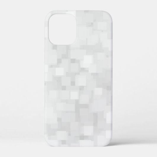 Coques Case-Mate iPhone Motif carré blanc moderne (Verso)