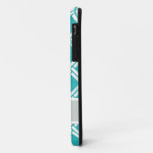 Coques Case-Mate iPhone Motif Carré diagonal Trellis personnalisé (Dos/Gauche)