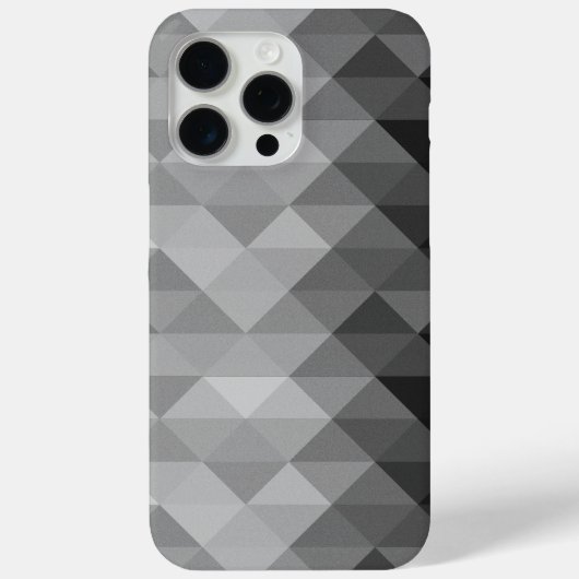 Coques Case-Mate iPhone Motif carré géométrique triangle gris (Verso)