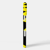 Coques Case-Mate iPhone Motif Carré noir et jaune (Verso / Droite)