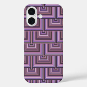 Coques iPhone 16 Motif carré rayures