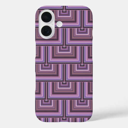 Coques Case-Mate iPhone Motif carré rayures (Verso)