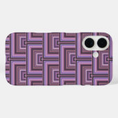 Coques Case-Mate iPhone Motif carré rayures (Verso (horizontal))
