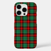 Coques Case-Mate iPhone Motif carreau de Noël rouge vert (Verso)
