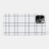 Coques Case-Mate iPhone Motif carreau moderne minimal noir et blanc propre (Dos (Horizontal))