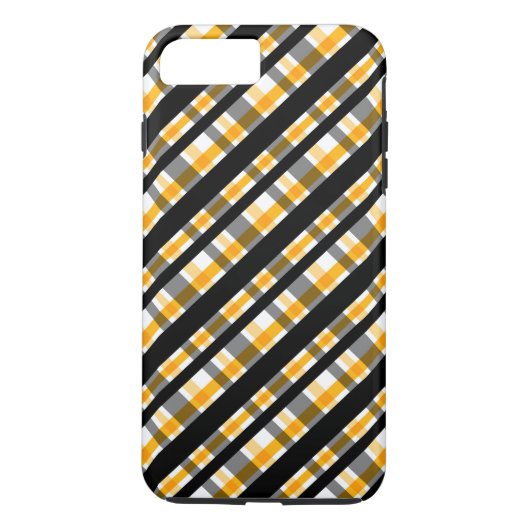 Coques Case-Mate iPhone Motif carreaux automne diagonal moderne (Dos)