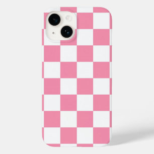 Coque Pour iPhone 14 Motif carreaux rose