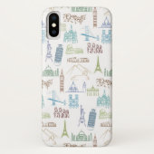 Coques Case-Mate iPhone Motif célèbre de points de repère (Dos)