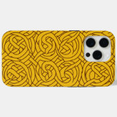 Coques Case-Mate iPhone 🌟 Motif Celtique Jaune en Entrelacs ✨ (Verso (horizontal))