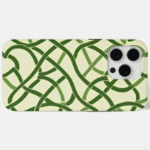 Coques Case-Mate iPhone ☘️ Motif Celtique Vert en Entrelacs 🍀 (Verso (horizontal))