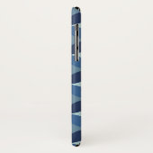 Coques Case-Mate iPhone Motif Cercle bleu (Dos/Gauche)