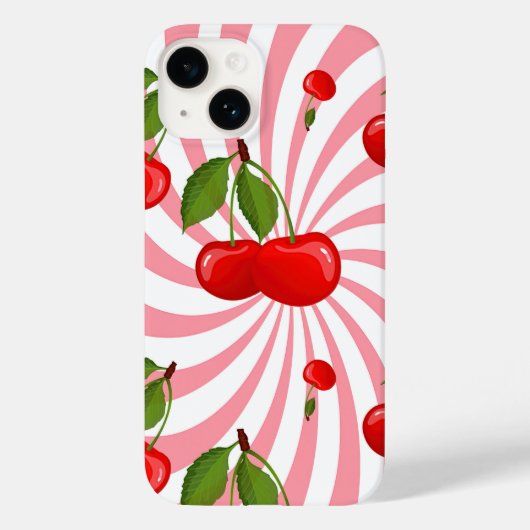 Coques Case-Mate iPhone Motif cerises (Verso)