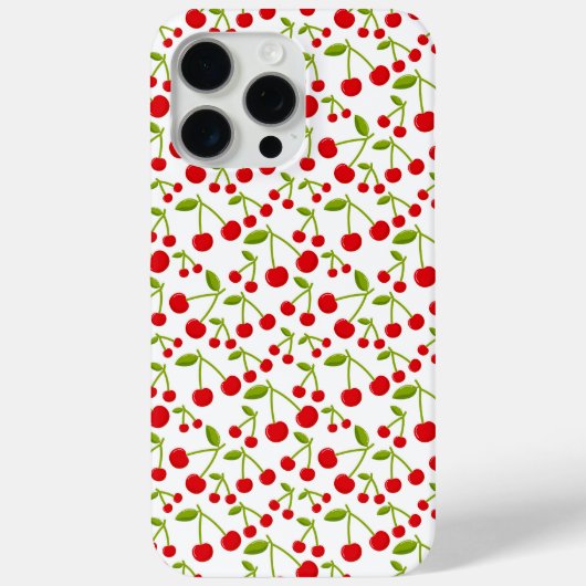 Coques Case-Mate iPhone Motif Cerises Rouges Cerise (Verso)