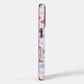 Coques Case-Mate iPhone Motif Chat de Cheshire Floral Monogramme Rose (Verso / Droite)