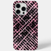 Coques Case-Mate iPhone Motif Checker -06P.Pink Black BG (Verso)