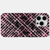 Coques Case-Mate iPhone Motif Checker -06P.Pink Black BG (Verso (horizontal))