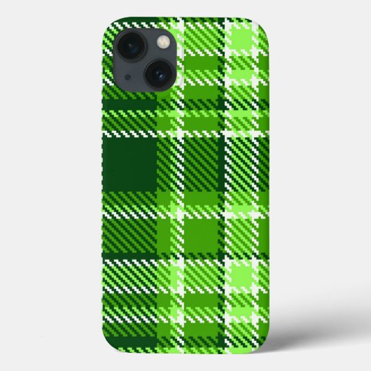 Coques Case-Mate iPhone Motif Checkered de couleur verte (Verso)