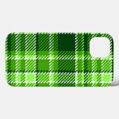 Coques Case-Mate iPhone Motif Checkered de couleur verte (Verso (horizontal))