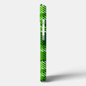 Coques Case-Mate iPhone Motif Checkered de couleur verte (Verso / Gauche)