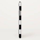 Coques Case-Mate iPhone Motif Checkered noir et blanc (WB) (Dos/Droite)