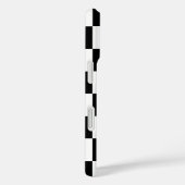 Coques Case-Mate iPhone Motif chèque À damiers noir blanc (Verso / Droite)