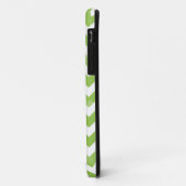 Coques Case-Mate iPhone Motif Chevron blanc blanc blanc blanc vert à la mo (Dos/Gauche)